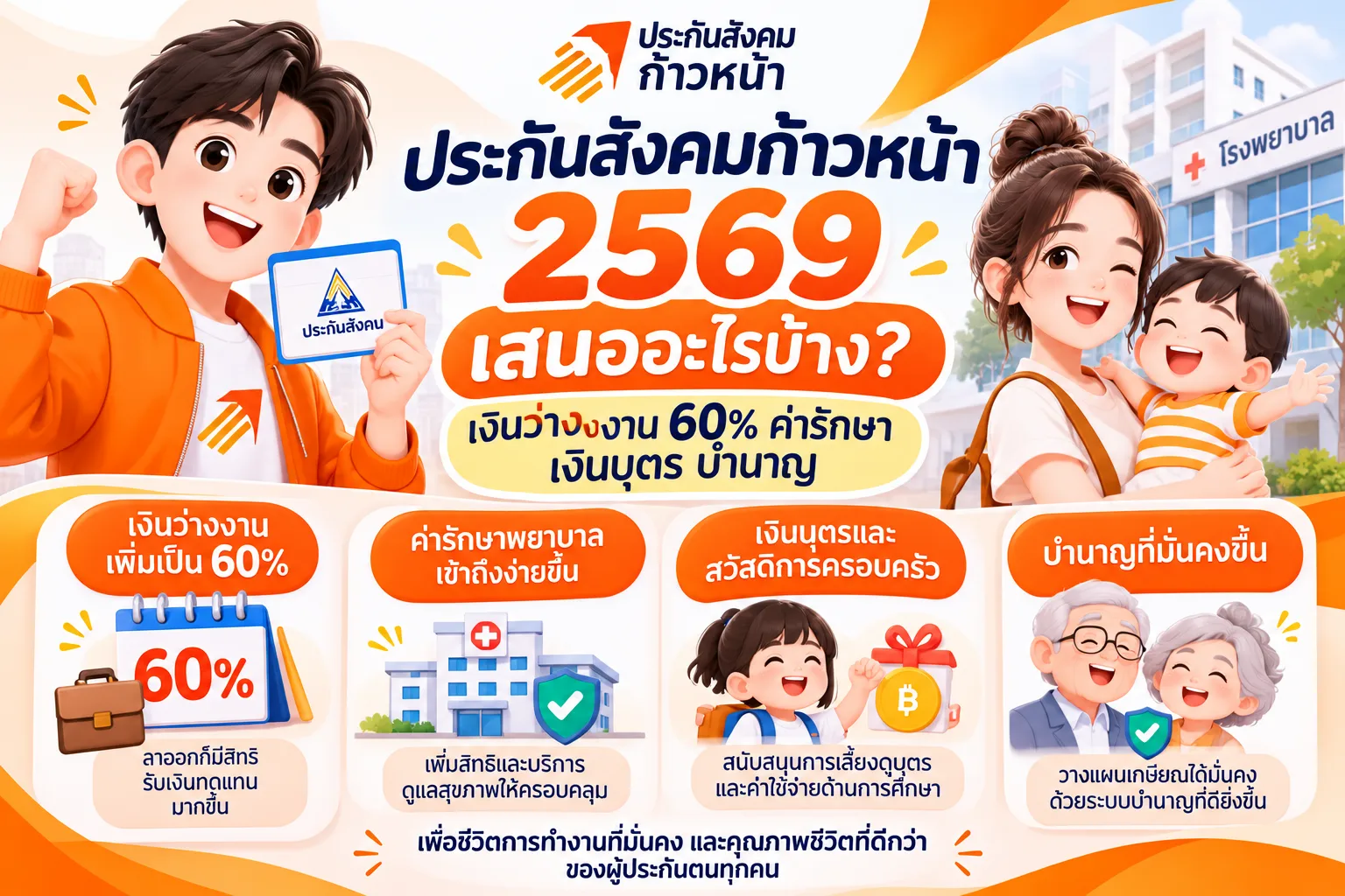 Progressive Social Security 2569 Infographic
