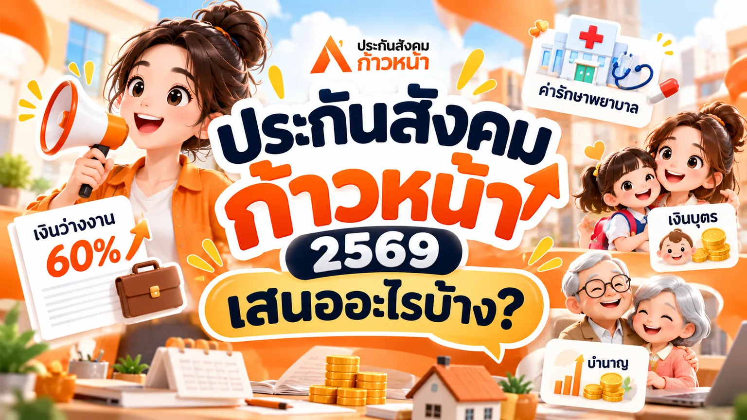Thai Social Security 2569 Infographic